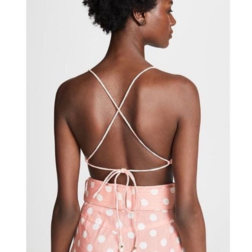 NWT Zimmermann Linen Corsage Tie Top - Picture 6 of 11